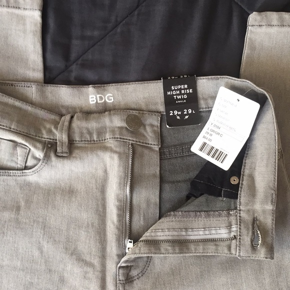 BDG Denim - BNWT BDG super high rise twig jean grey